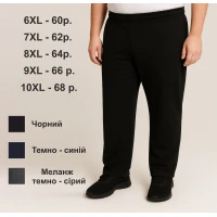 Штани спортивні 6XL - 10XL опт 